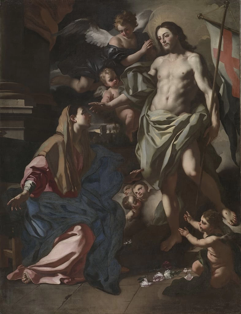Cristo risorto che appare alla Vergine